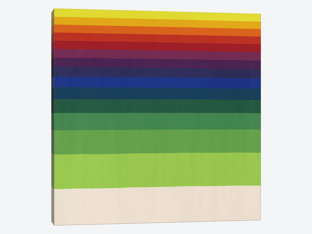 Modern Art- Striped Horizon by 5by5collective 1-piece Canvas Art