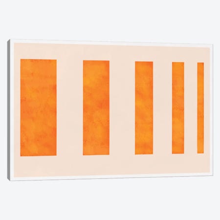 Modern Art - Orange Levies Canvas Print #MA281} by 5by5collective Art Print