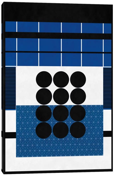 Modern Art - A Study in Geometry Canvas Art Print - Polka Dot Patterns
