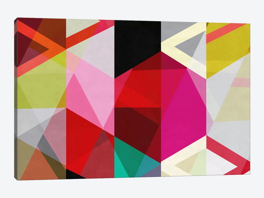 Modern Art - View Through a Kaleidoscope by 5by5collective 1-piece Canvas Art