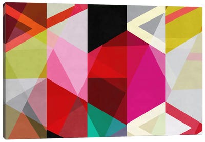 Modern Art - View Through a Kaleidoscope Canvas Art Print - Abstract Shapes & Patterns