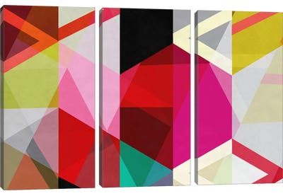 Modern Art - View Through a Kaleidoscope Canvas Art Print - 3-Piece Best Sellers