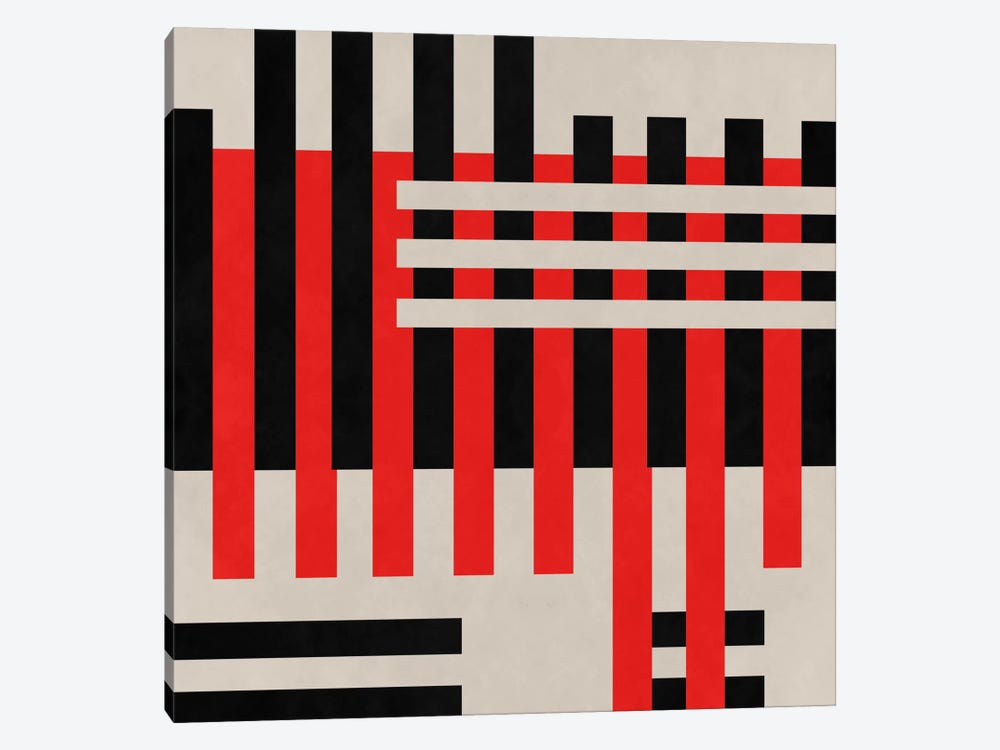Modern Art- Intersection by 5by5collective 1-piece Canvas Artwork