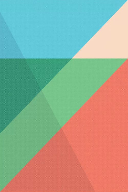 Modern Art - Overlapped Triangles by 5by5collective canvas print