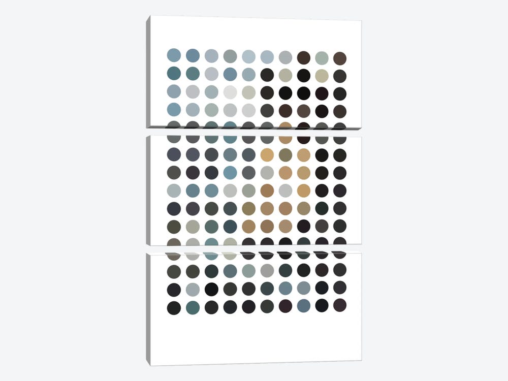 Modern Art - Earthy Dots by 5by5collective 3-piece Canvas Art