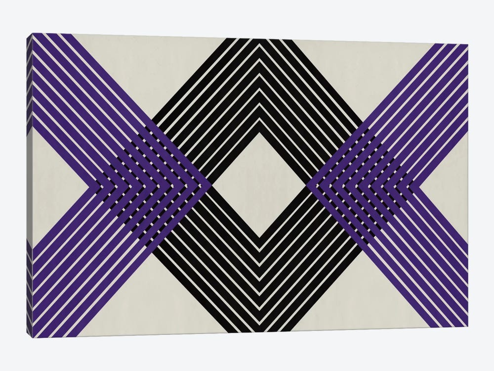 Modern Art - Intersecting Lozenge by 5by5collective 1-piece Canvas Print