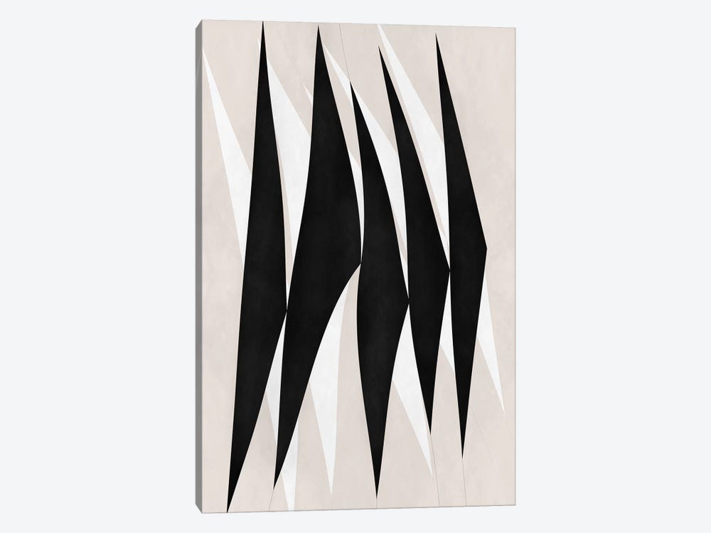Modern Art - Zebra Print Tribal Paint by 5by5collective 1-piece Canvas Print