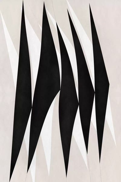 Industrial Office: Modern Art - Zebra Print Tribal Paint by 5by5collective