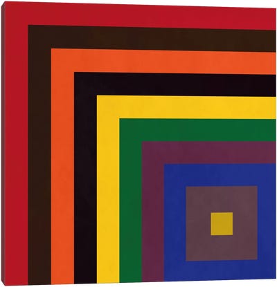 Modern Art- Color Stacks Canvas Art Print - Modern Art Collection