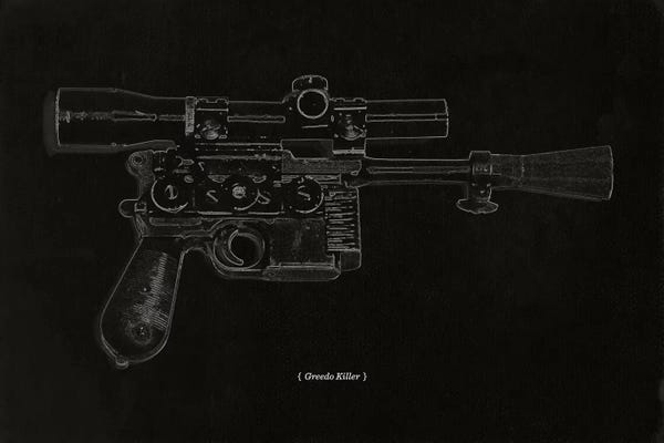 5by5collective: Modern Art - Greedo Killer Schematics by 5by5collective