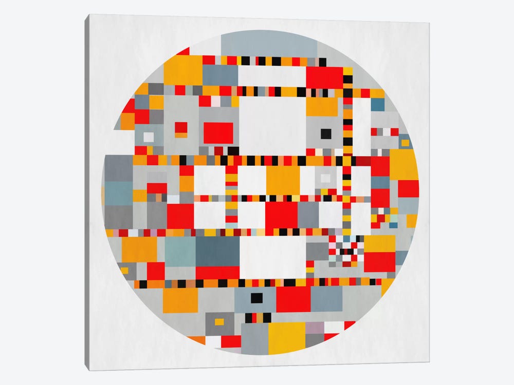 Modern Art- View Through a Kaleidoscope ll by 5by5collective 1-piece Canvas Art Print