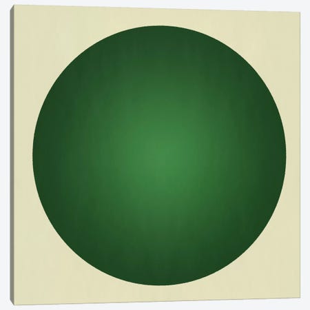 Modern Art- Green Orb Canvas Print #MA370} by 5by5collective Art Print