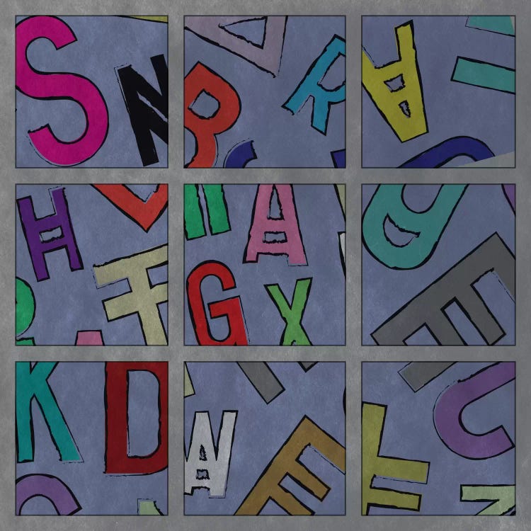Modern Art- Scrambled by 5by5collective canvas print
