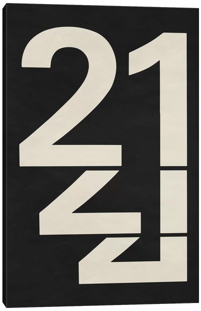 Modern Art - 21 Canvas Art Print - Number Art