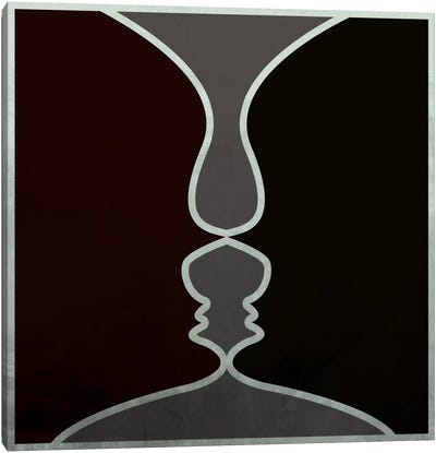 Modern Art- Face to Face Canvas Art Print - 5by5 Collective