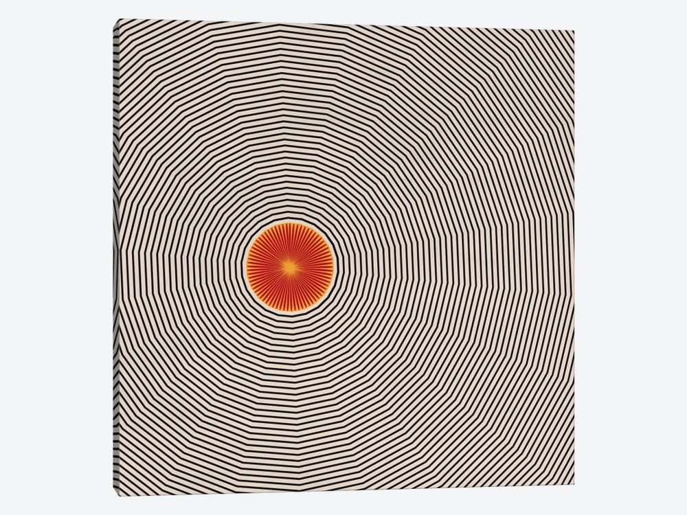 Modern Art- Sun Illusion by 5by5collective 1-piece Canvas Art