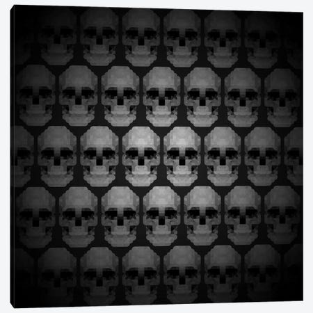 Modern Art- Pixilated Skulls Canvas Print #MA3} by 5by5collective Canvas Wall Art