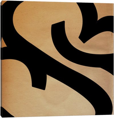 Modern Art- Seal Emblem Canvas Art Print - Large Abstract Art