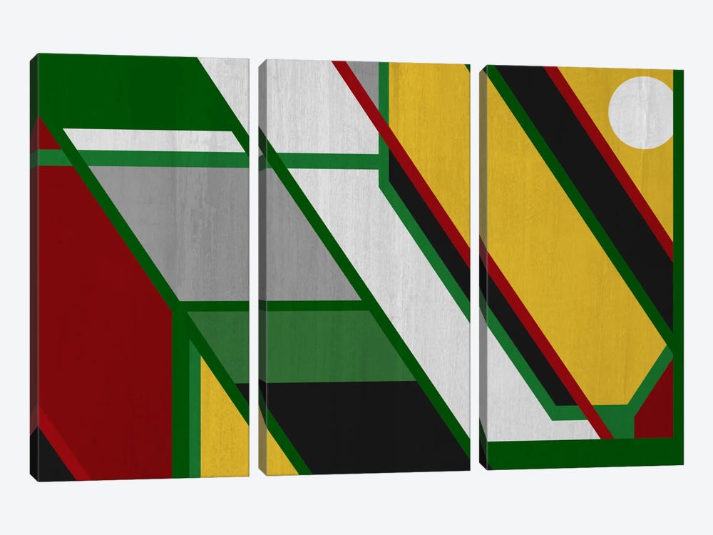 Modern Art - Pattern (After Mondrian) by 5by5collective 3-piece Canvas Art Print