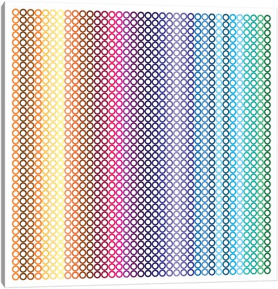 Modern Art- Pride Pattern ll Canvas Art Print - Polka Dot Patterns