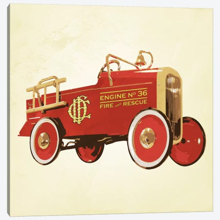 Modern Art- Fire Engine 36 Canvas Print #MA445} by 5by5collective Canvas Wall Art