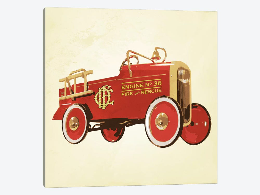 Modern Art- Fire Engine 36 by 5by5collective 1-piece Canvas Print