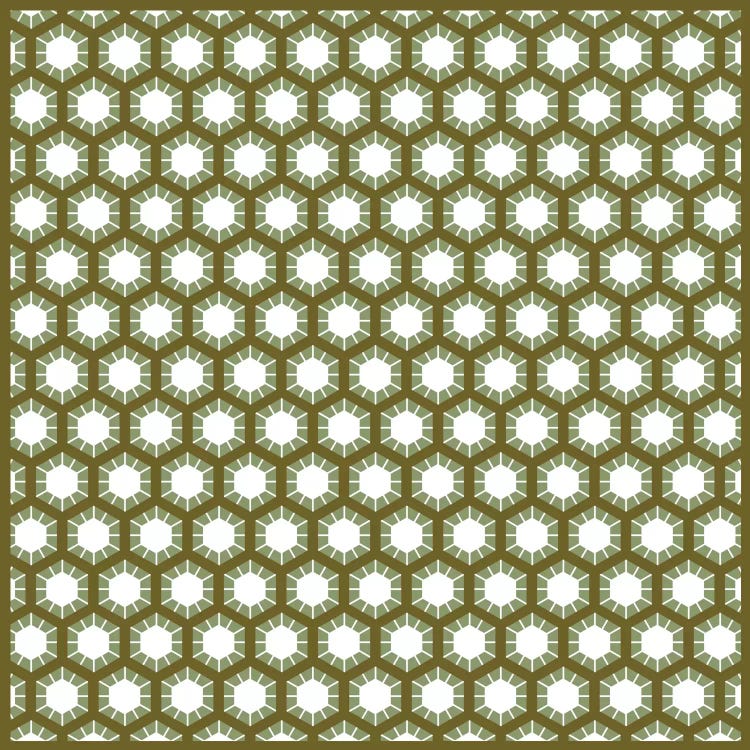 Modern Art- Honeycomb by 5by5collective wall art