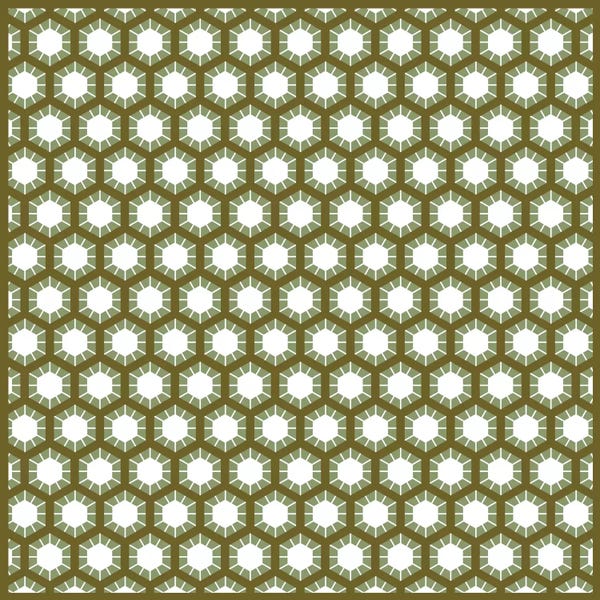 Modern Art Collection: Modern Art- Honeycomb by 5by5collective