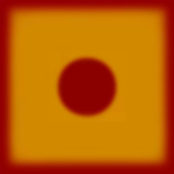 Modern Art Collection: Modern Art- Red Hot Sun by 5by5collective