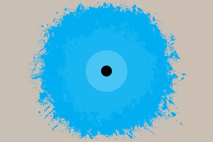 Modern Art- Cool Blue by 5by5collective wall art