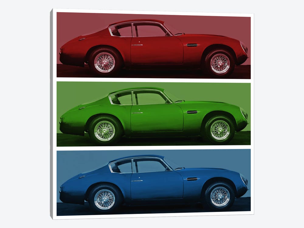 Vintage Race Car by 5by5collective 1-piece Canvas Wall Art