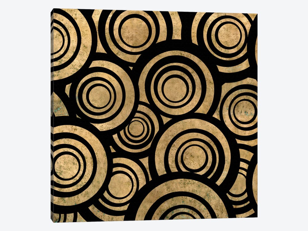 Modern Art- Overlapping Circle Pattern by 5by5collective 1-piece Canvas Wall Art