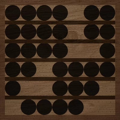 Modern Art- Wood Shelf by 5by5collective canvas print