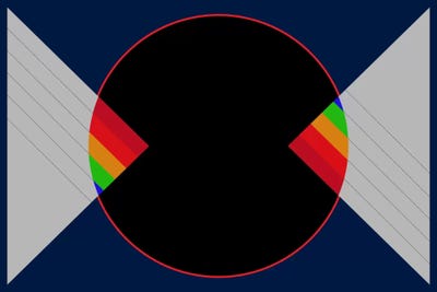 Modern Art - Moon in Darkness by 5by5collective canvas print