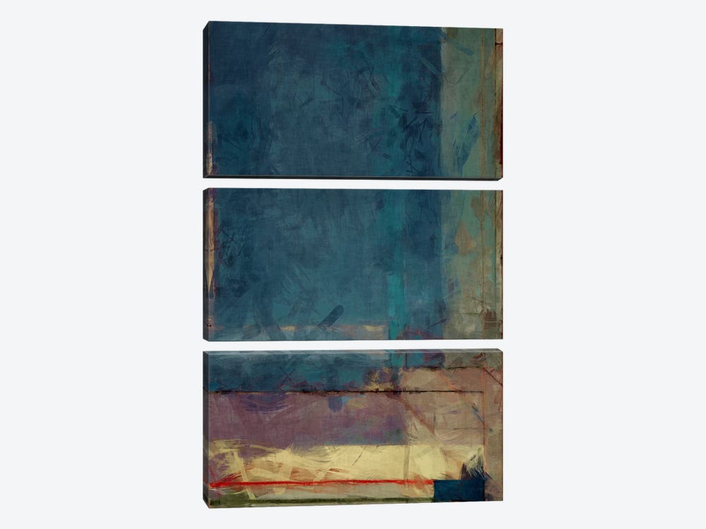 Modern Art - Ocean view Window by 5by5collective 3-piece Canvas Artwork