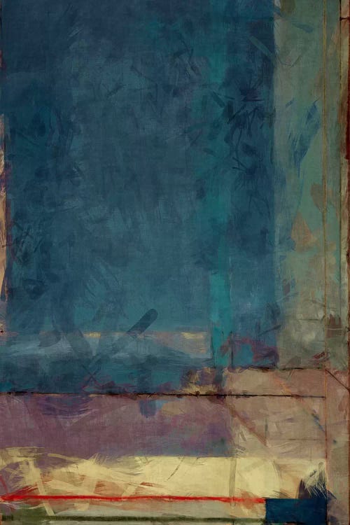 Modern Art - Ocean view Window by 5by5collective canvas print