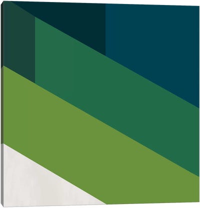 Modern Art- Green Blades of Grass Canvas Art Print - Pantone Greenery 2017