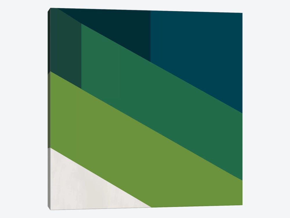 Modern Art- Green Blades of Grass by 5by5collective 1-piece Canvas Wall Art