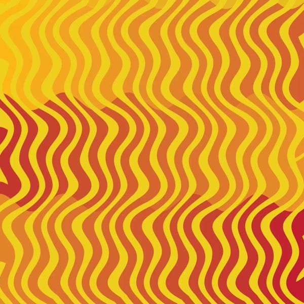 Modern Art Collection: Modern Art- Groovy Yellow by 5by5collective