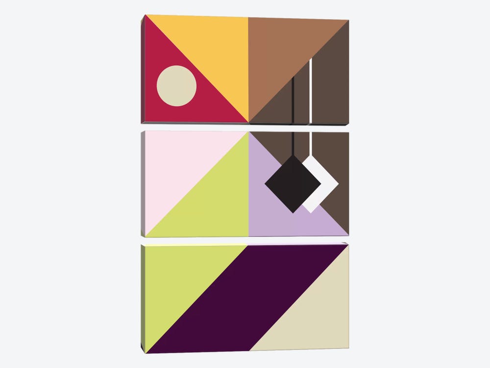 Modern Art - Pendulum by 5by5collective 3-piece Canvas Artwork