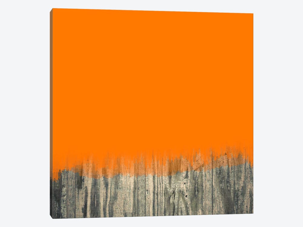 Modern Art- Over the Wood Fence by 5by5collective 1-piece Canvas Art Print