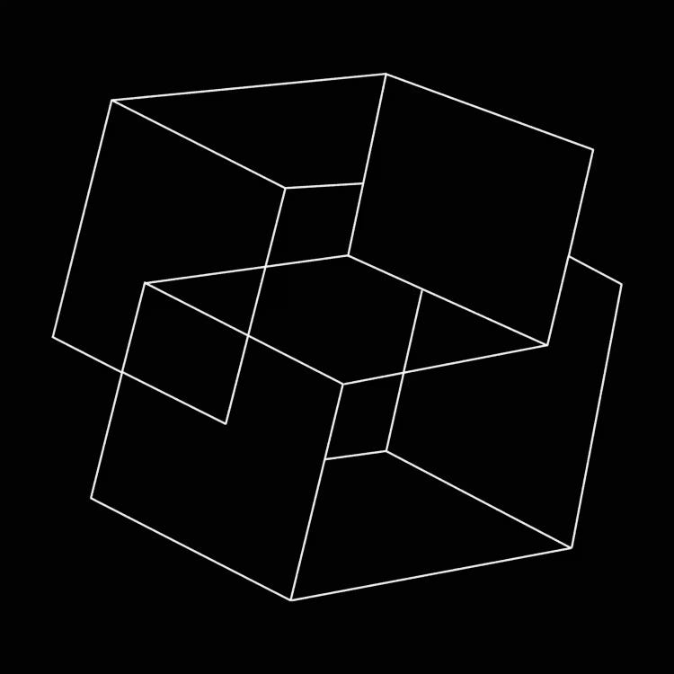 Modern Art- Cube Illusion