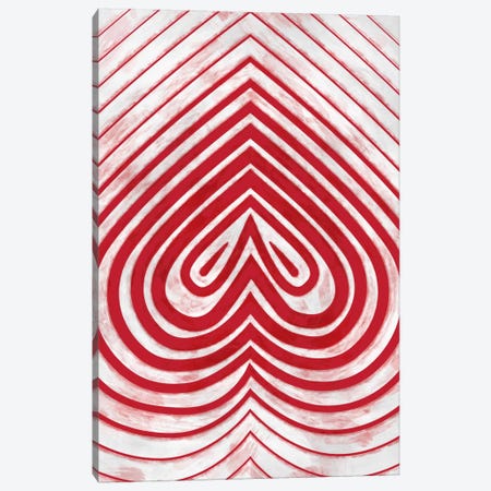 Modern Art - Red Spade Canvas Print #MA71} by 5by5collective Canvas Art