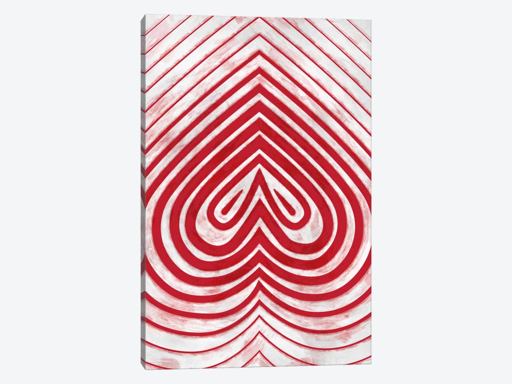 Modern Art - Red Spade by 5by5collective 1-piece Canvas Print