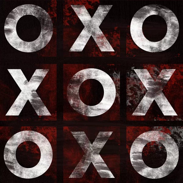 Industrial Office: Modern Art- X's & O's by 5by5collective