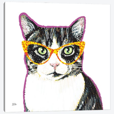 Bespectacled Pet III Canvas Print #MAA10} by Melissa Averinos Art Print