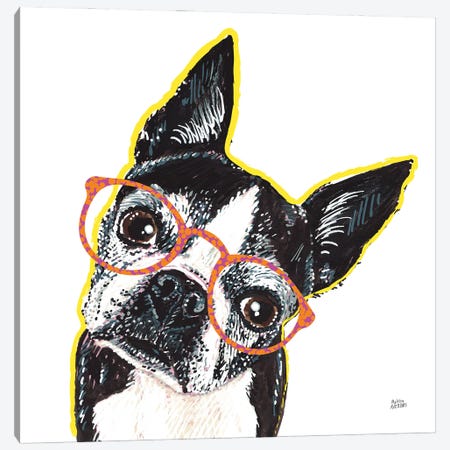 Bespectacled Pet IV Canvas Print #MAA11} by Melissa Averinos Canvas Art Print