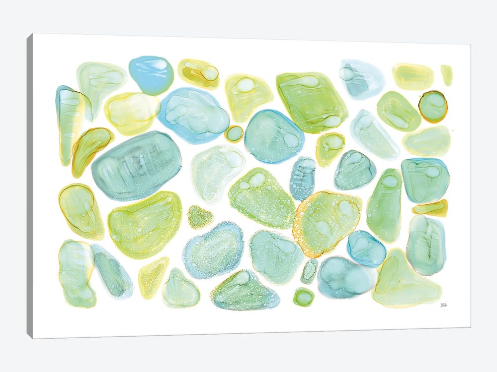 Seaglass Abstract by Melissa Averinos 1-piece Canvas Print