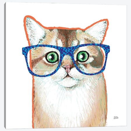 Bespectacled Pet II Canvas Print #MAA9} by Melissa Averinos Canvas Wall Art