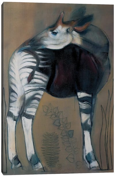 Okapi Canvas Art Print - Mark Adlington